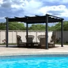 Sleek and durable outdoor pergola with shade and elegance