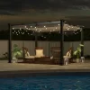 Sleek and durable outdoor pergola with shade and elegance