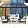  Sleek and durable outdoor pergola with shade and elegance