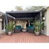 Sleek and durable outdoor pergola with shade and elegance