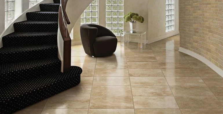 polished travertine