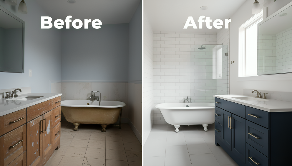 Bathroom Refinishing Goodyear AZ transformation project