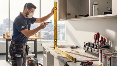 Bathroom Refinishing Goodyear AZ professional restoring modern bathroom interior