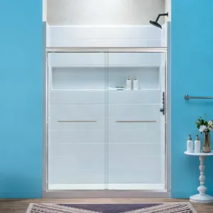 Woodbridge 60 x 32 Complete Shower Kit Brushed Nickel
