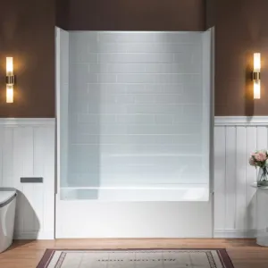Woodbridge 60 x 32 Surface Alcove Tub and Wall Kit